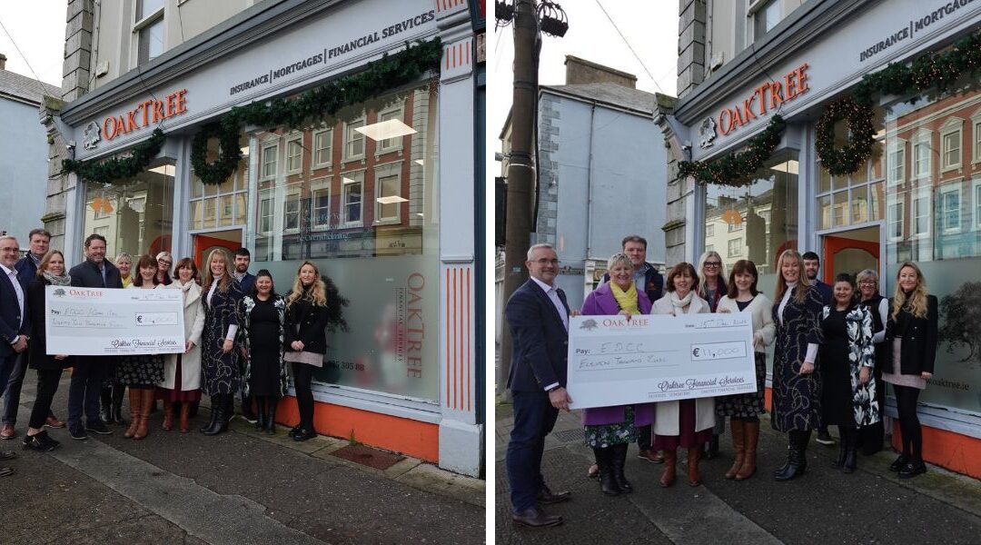 Oaktree Financial Services Celebrates 15 Years in Business with €22,000 Charity Gala Ball  for EDCC and Cork ARC